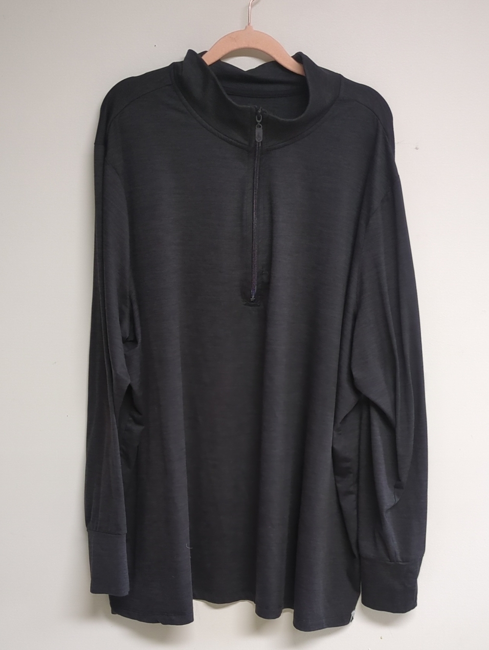 Torrid Active 5X 1/4 Zip Pullover Heathered Charcoal Black